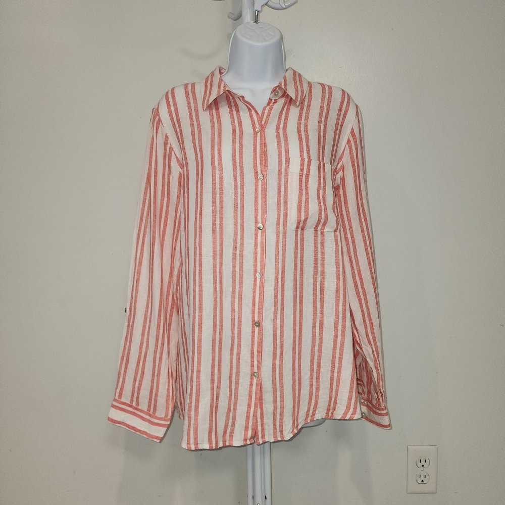 Long sleeve  button-up shirt Size L